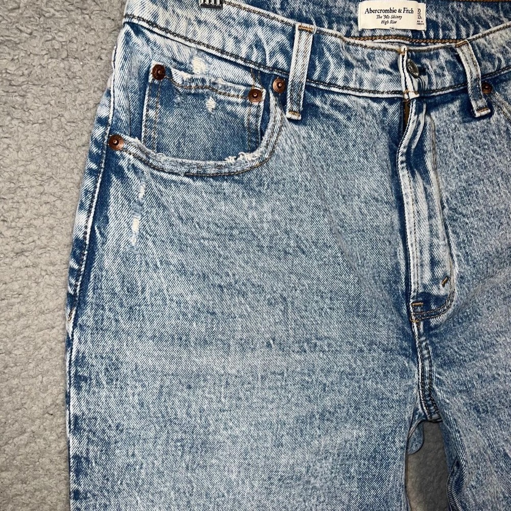 NWT Abercrombie & Fitch Jeans Women's 30/10S (30x29) Denim '90s Skinny High Rise - Picture 3 of 13